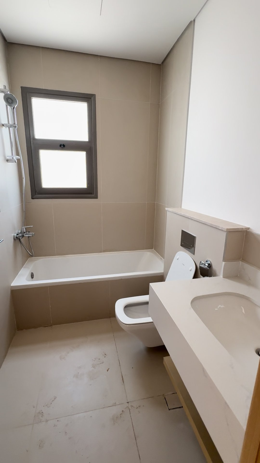 Bathroom with tub and shower