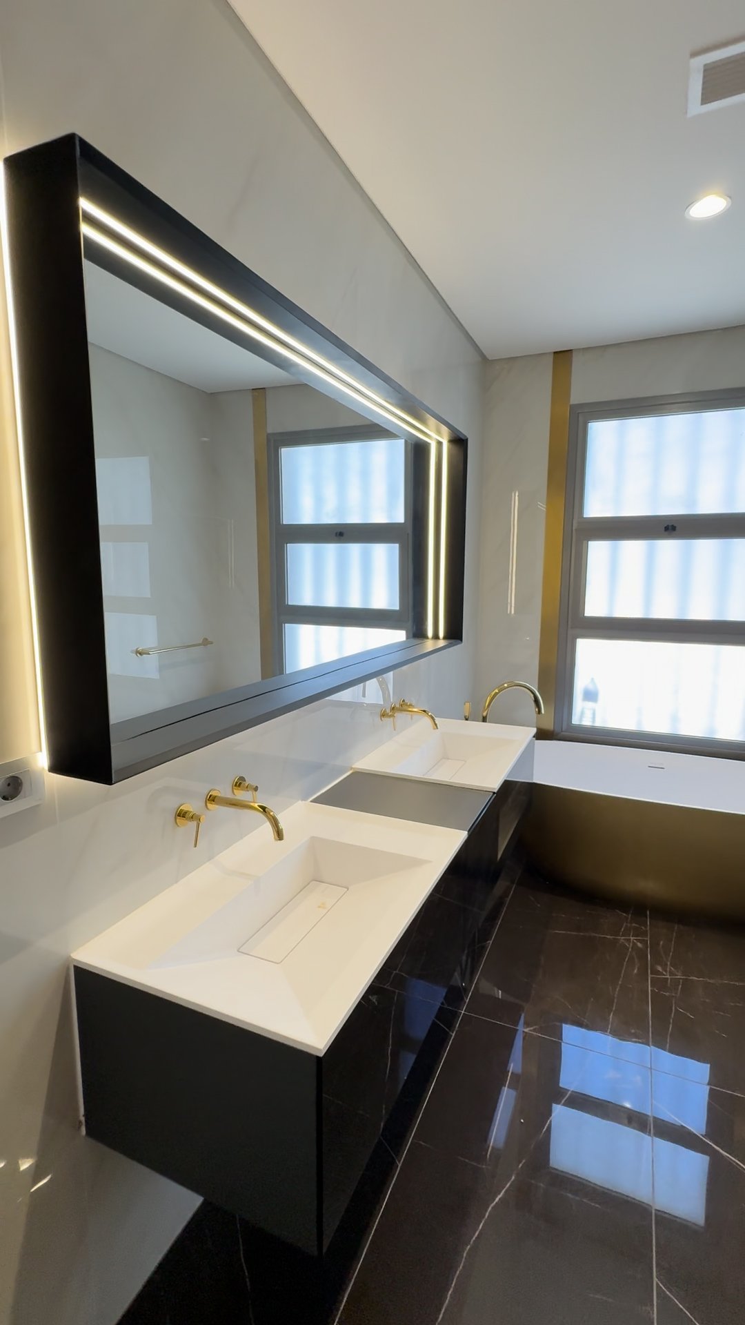 Master bathroom, double vanity